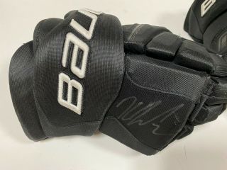 KEVIN BIEKSA 16 ' 17 Playoffs Signed Anaheim Ducks Game Worn Hockey Gloves 2