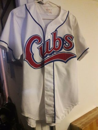 1993 Chicago Cubs Aa Orlando Cubs Game Worn Home Jersey 17