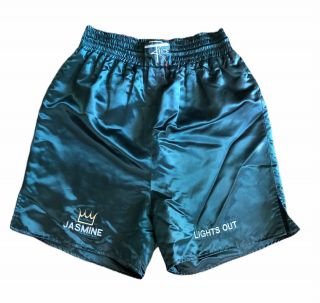 1996 James Lights Out Toney Fight Worn Boxing Trunks Vs.  Earl Butler Photo Match