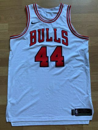 Nikola Mirotic 17 - 18 Game Issue/worn Nike Chicago Bulls White Jersey,  52,  4