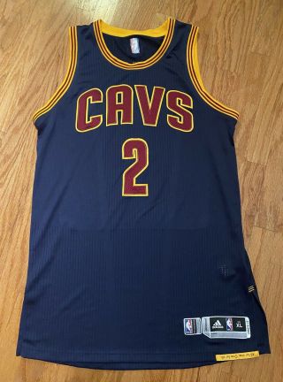 Kyrie Irving Autographed Game Worn Backup Finals Jersey