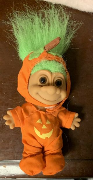 Vintage Halloween Pumpkin Costume Troll Trick Or Treat 90s Trends Russ Cute