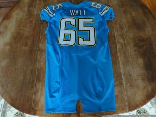 Nfl 2013 Chris Watt Nike San Diego Chargers Game Issued Jersey