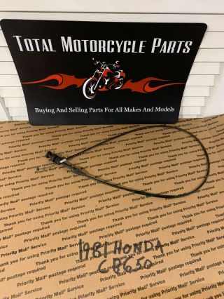 Vintage Honda Cb650 Carburetor Choke Cable Oem Part