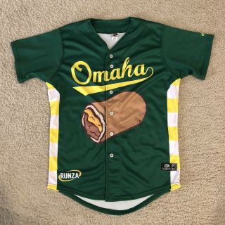 Omaha Storm Chasers Runzas Game Minor League Jersey 2019 Size 46 Kc Royals