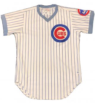 Vintage 1985 Wilson Chicago Cubs Game Worn Jersey Don Zimmer 4 Large L 44