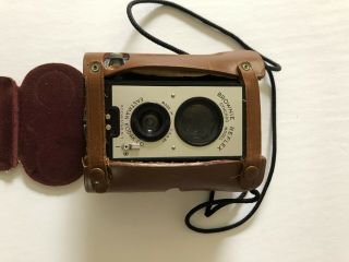 Vintage Eastman Kodak Co.  Brownie Reflex Synchro Model With Leather Case Fair
