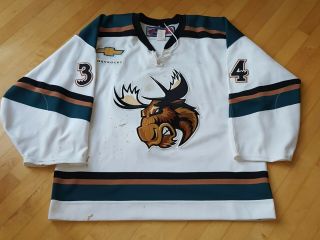 Manitoba Moose Game Worn Goalie Jersey