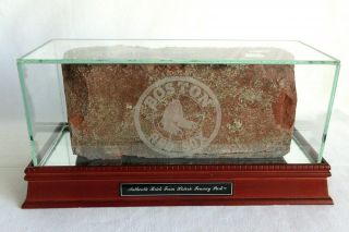 Boston Red Sox Fenway Park Stadium Brick Relic Steiner Sticker W/case