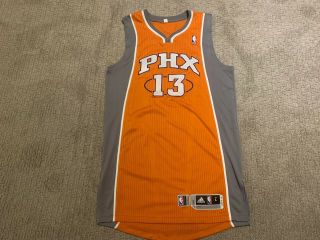 Steve Nash Phoenix Suns Team Issued Pro Cut Authentic Jersey Rev 30 Mesh Orange