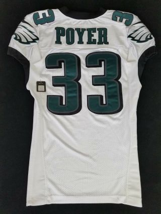 33 Jordan Poyer Of Philadelphia Eagles Nfl Game Issued Player Worn Jersey