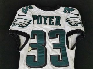 33 Jordan Poyer of Philadelphia Eagles NFL Game Issued Player Worn Jersey 2