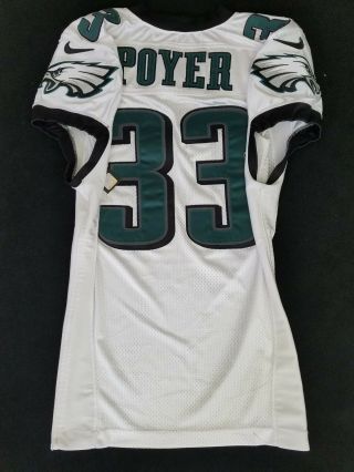 33 Jordan Poyer of Philadelphia Eagles NFL Game Issued Player Worn Jersey 3