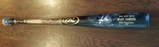 MELKY CABRERA Autograph Game cracked Bat Signed JSA Chicago White Sox 3