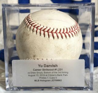 Cubs Yu Darvish Game Pitch Strikeout Ball