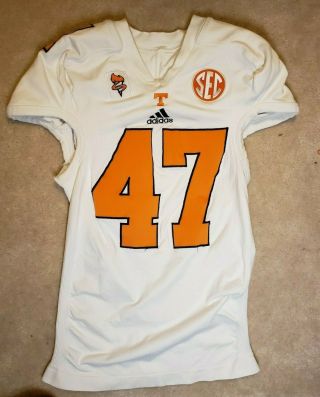 Tennessee Volunteers Game Worn Issued Away Jersey Adidas Team Player Vols