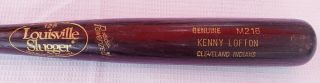 Kenny Lofton Game - Baseball Bat Cleveland Indians 1990 