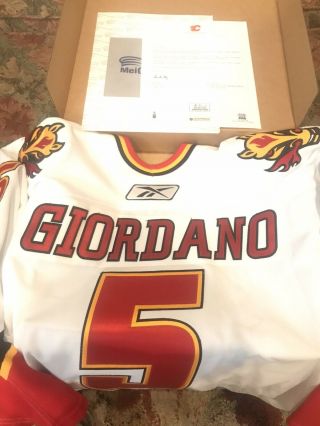 2006 - 07 Mark Giordano Game Worn Calgary Flames Jersey -
