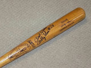Bobby Tolan H&b Game Signed Bat Cincinnati Reds Padres Phillies