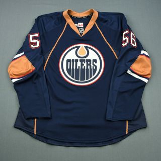 2011 - 12 Teemu Hartikainen Edmonton Oilers Game Issued Reebok Jersey Meigray Nhl