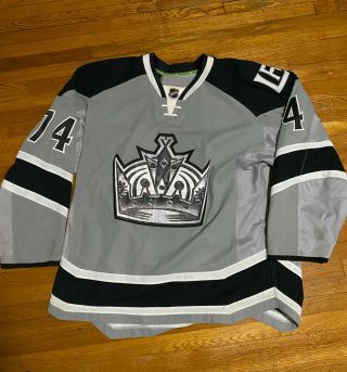 Game Worn Authentic 2014 Los Angeles Kings Jersey Dwight King Stadium Series