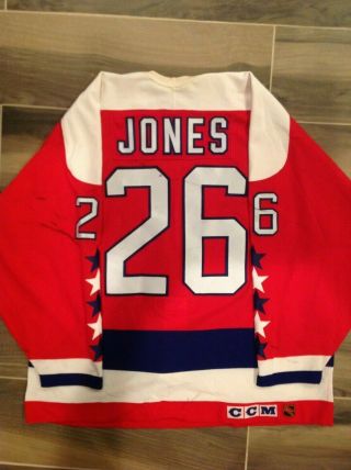 Circa 1993 - 94 Keith Jones Washington Capitols Game Worn Hockey Jersey