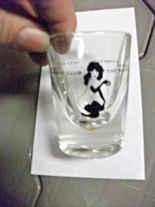 Vintage Playboy Club Double Shot Glass