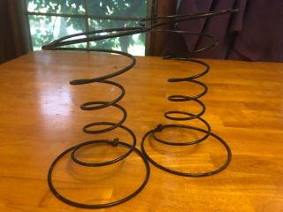 5 Large/ Xl Bed Springs (7 In X 5 In) Black - Vintage Mattress/box Spring - Crafts