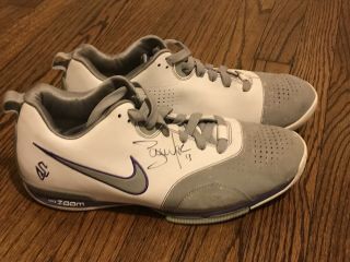 Steve Nash Game Signed 2007 Nike Zoom Up Tempo Sz 11.  5 Shoes Jsa