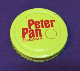 Vintage Advertising Jar Lid Peter Pan Creamy Peanut Butter Jar Lid