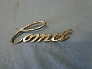 Vintage Comet Classic Car Emblem Metal Badge