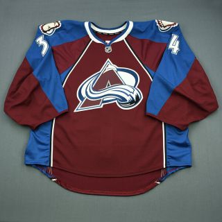 2013 - 14 Kent Patterson Colorado Avalanche Game Issued Reebok Hockey Jersey Nhl