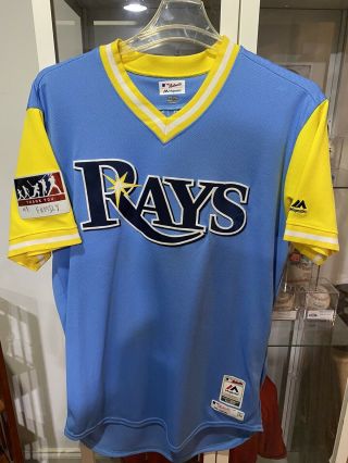 Jake Bauers Game Tampa Bay Rays Players Weekend Jersey Cleveland Indians