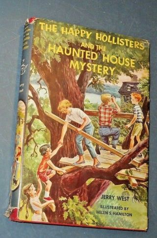 Vtg Book " The Happy Hollisters And The Haunted House Mystery " Jerry West