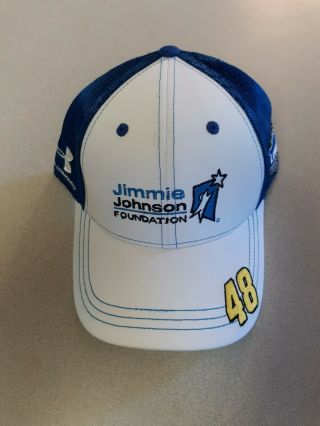 Jimmie Johnson Foundation Nascar Team Issued Race Lowes Pit Crew Hat Jjf