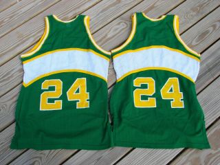 2 - NOS 1980 ' s Seattle Supersonics Macgregor Sand Knit Game Ready 24 jersey 2