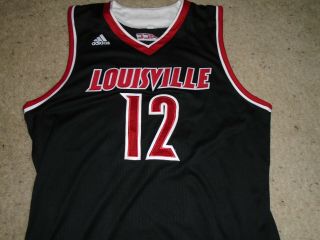Louisville Cardinals Basketball Mangok Mathiang Adidas Game Black Jersey