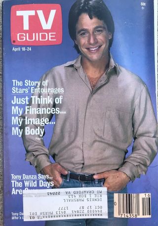 Vintage April 18 - 24 1987 Tv Guide Tony Danza Cover