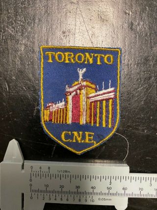 Vintage Toronto C.  N.  E. ,  " The Ex " Patch - For Jacket Jeans Etc.  Old Stock
