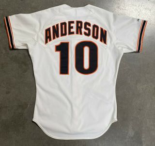 1991 Dave Anderson San Francisco Giants Game - Worn Home Jersey