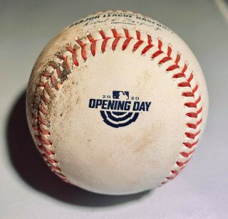 Dodgers 2020 Opening Day Game Baseball 7/23/20 Bellinger,  Turner Mlb