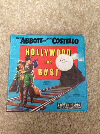Vintage 8mm Movie Film Abbott And Costello " Hollywood Or Bust " Comedy