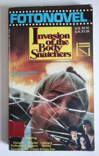 Fotonovel Invasion Of The Body Snatchers Sci Fi Vintage 1979 1st Movie Tie In