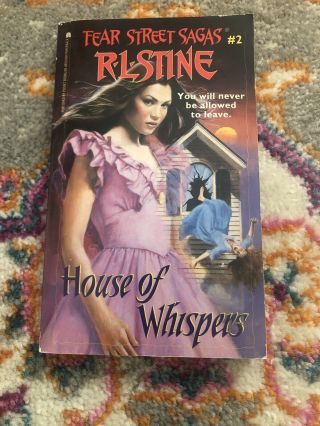 R.  L.  Stine Fear Street Sagas 2.  House Of Whispers Vintage Paperback Book