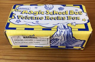 Vintage 1996 Scholastic ' s The Magic School Bus Volcano Rocks Box & Notebook Set 2
