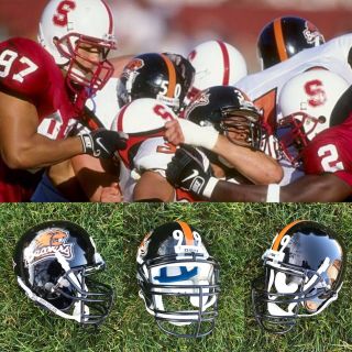 1997 - 1998 Oregon State Beavers Game Schutt Pro Air Ii Football Helmet