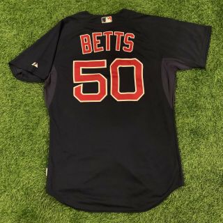 Mookie Betts Boston Red Sox Game Worn Jersey Mlb Auth 2015 Mlb Auth Matched