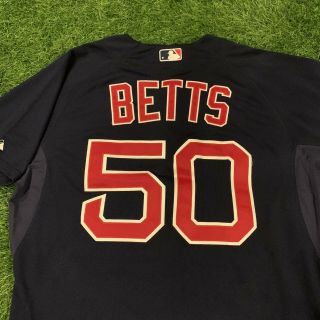 Mookie Betts Boston Red Sox Game Worn Jersey MLB Auth 2015 MLB Auth Matched 2