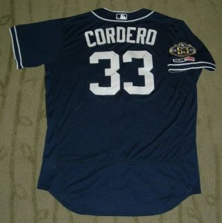 San Diego Padres Franchy Cordero Game Issued Un Worn 2019 Jersey Holo (royals)