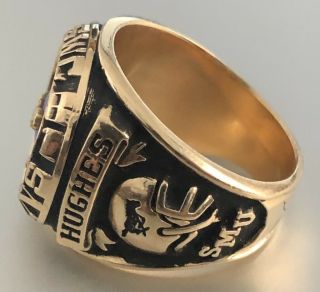1981 SMU MUSTANGS SOUTHWEST CONF.  CHAMPIONSHIP COLLEGE FOOTBALL 10K GOLD RING 3